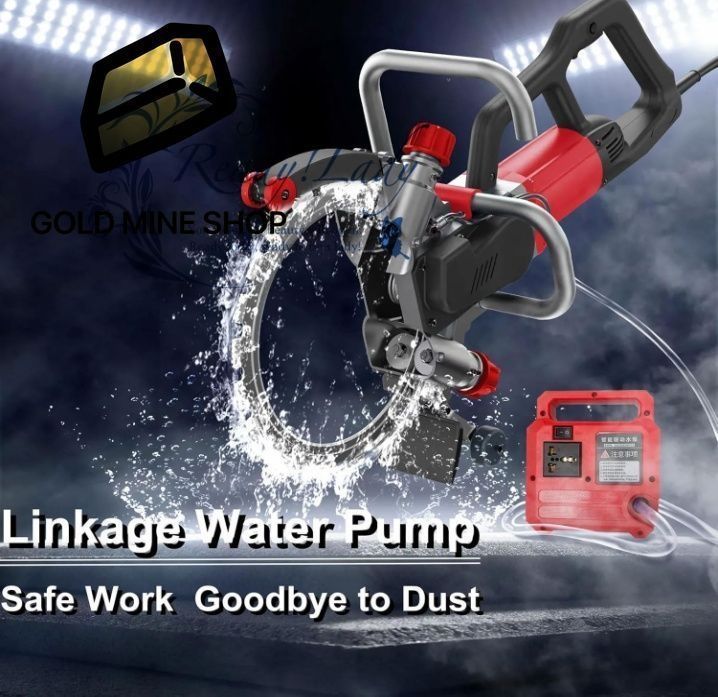 Vブラシレスコンクリートソー 給水式ダスト抑制機能付き