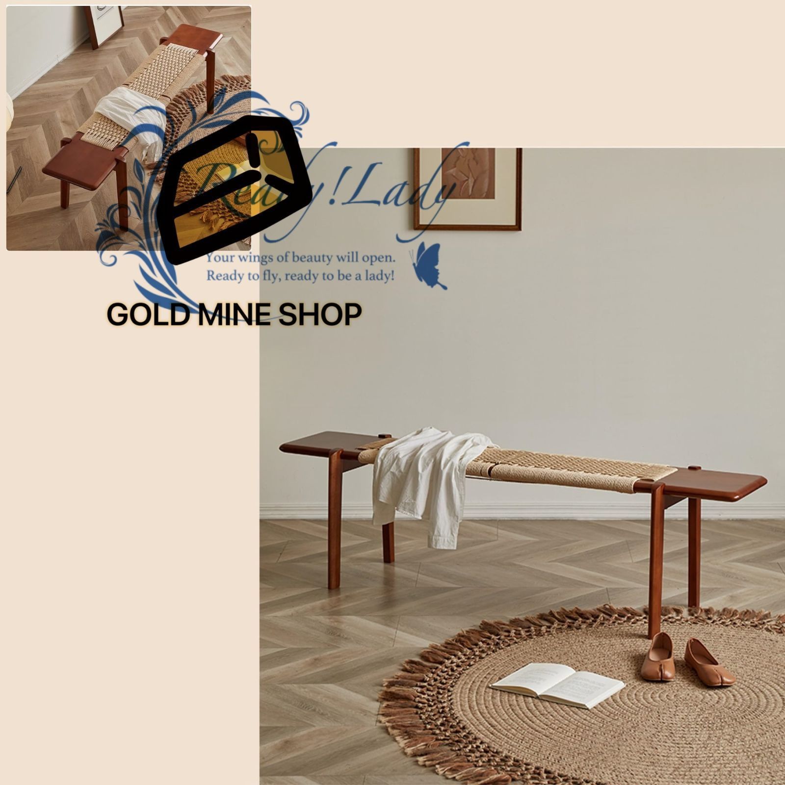 玄関木製ベンチ椅子 ダイニングチェア ベンチ 長椅子 ガーデンベンチ 縁台 スツール おしゃれ キャンプ ベンチ マルチに使える 140cm MARWIL-DEMENAGEMENTS_CH