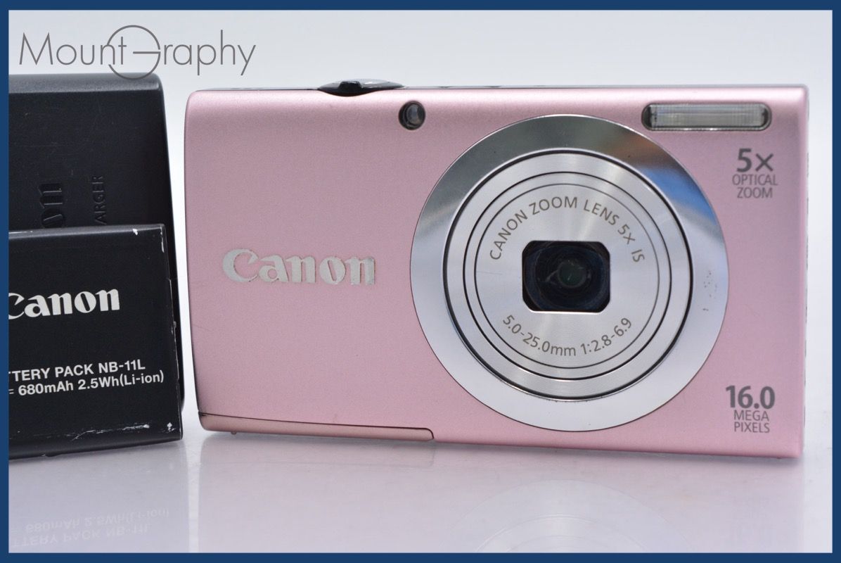 ☆極上美品☆ キヤノン Canon PowerShot A2400 IS 5x バッテリー、充電