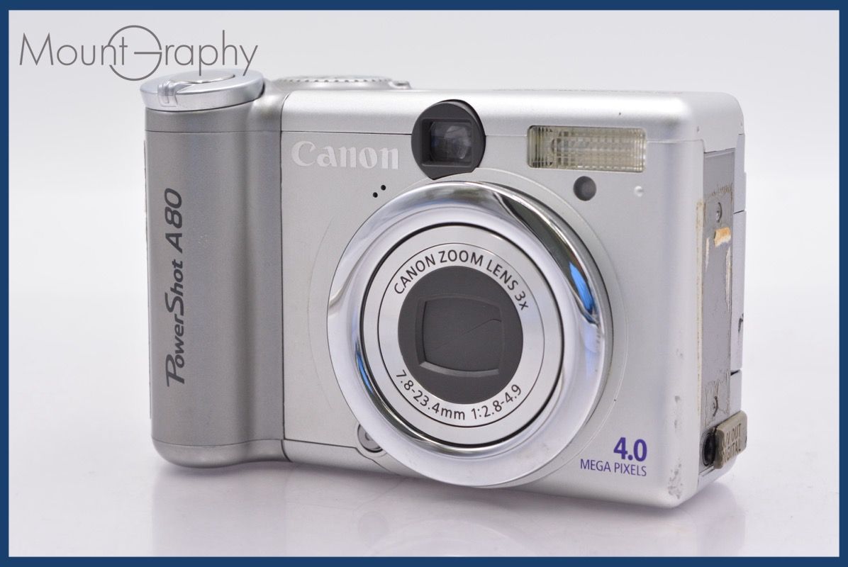 【動作確認済み】CANON POWERSHOT A80 PC1059 単三電池 Canon PowerShot A80 Digital Camera 4.0 MP Silver PC1059 As Is