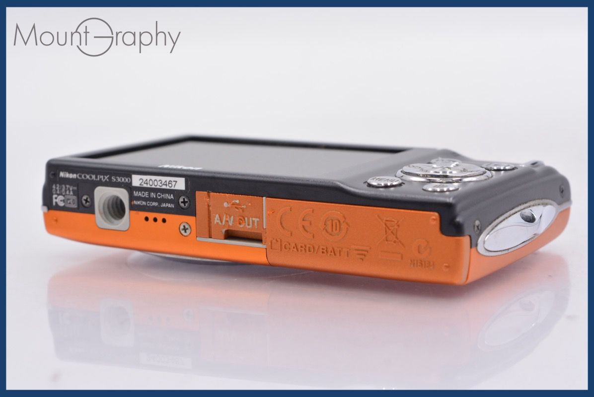 ☆ジャンク特価☆ ニコン Nikon COOLPIX S3000 4x バッテリー付属 同梱