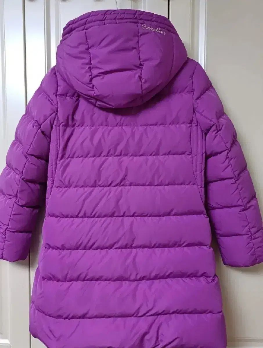 女の子 グースダウン BENETTON キッズ ガチョウファー ダウン