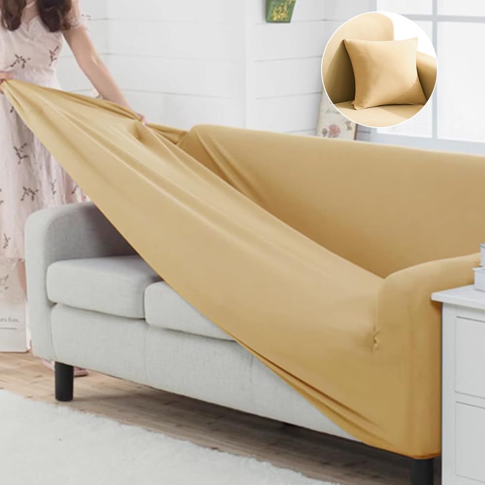 【在庫セール】ソファーカバー 北欧風 肘付き 犬猫対策 1人掛け/2人掛け/3人掛け 高弾性 保護カバー 傷防止 爪とぎ防止 滑り止め 柔らかい ストレッチ クッションカバー1枚付 伸縮素材 ソフ