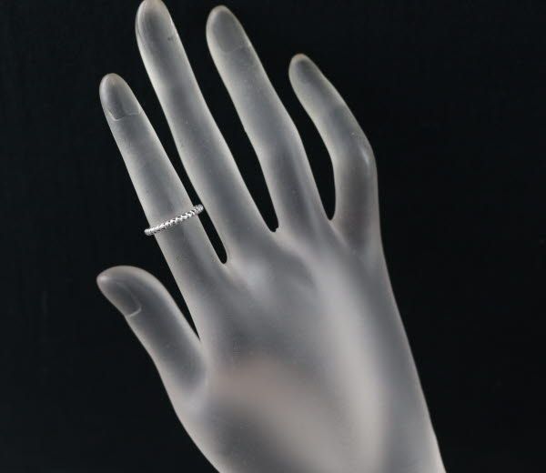 ヴァンクリーフ-アーペル リング ペルレ スモール ピンキー 45号 K18WG 未修理証明書 177957 FORTGASGNV_COM_BR