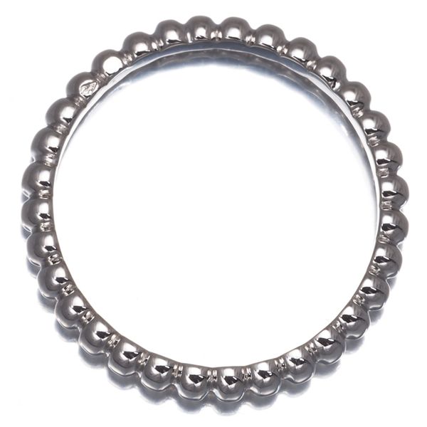 ヴァンクリーフ-アーペル リング ペルレ スモール ピンキー 45号 K18WG 未修理証明書 177957