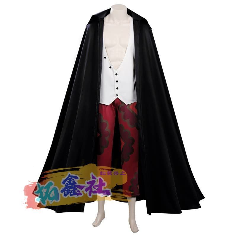 映画版 フィルム レッド 赤髪海賊団 シャンクス コスプレ衣装 お盆 プレゼント 祭り 変装 ステージ コスプレ祭 文化祭 男M