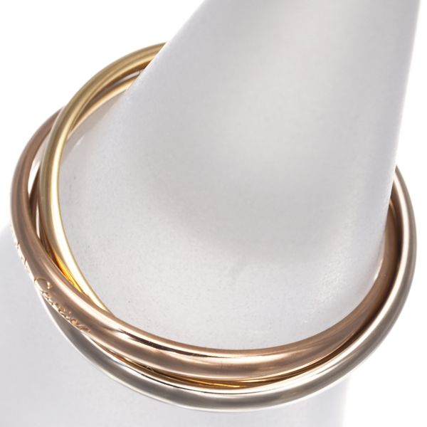 カルティエ トリニティリング スリー XS 53号 K18YG WG PG 177501