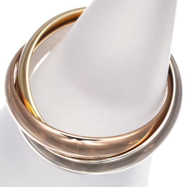 カルティエ トリニティリング スリー クラシック 51号 K18YG WG PG 179175