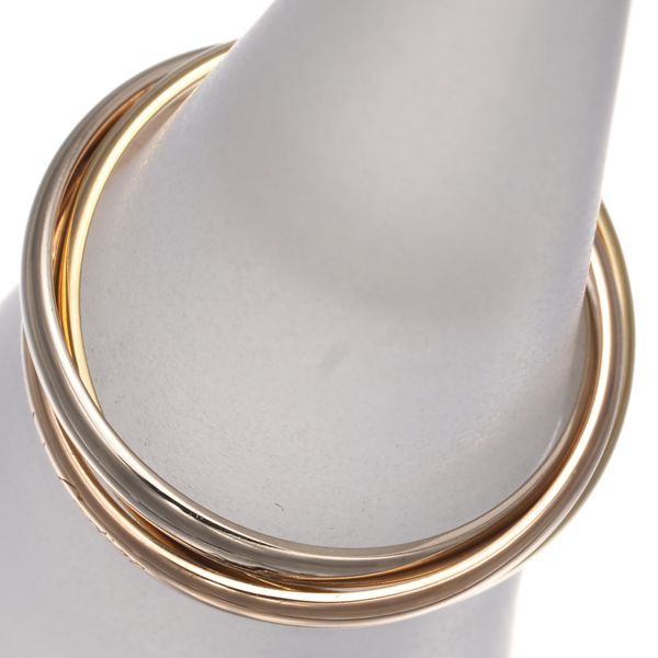 カルティエ トリニティリング スリー XS 50号 K18YG WG PG 179112