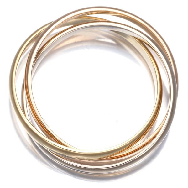 カルティエ トリニティリング スリー XS 50号 K18YG WG PG 179112 FORTGASGNV_COM_BR