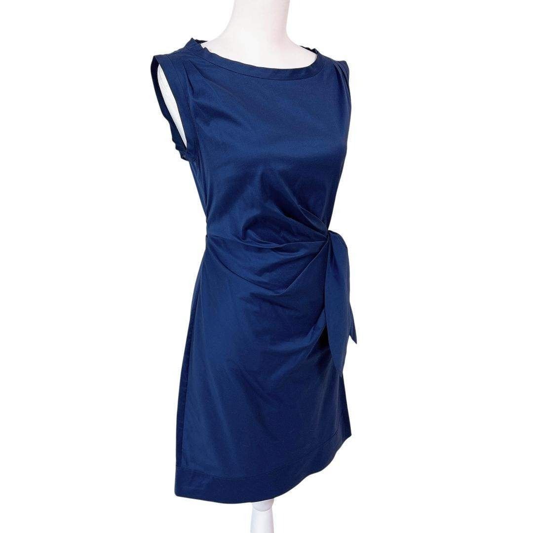ダイアンフォンファステンバーグ ノースリーブワンピース 2 ネイビー