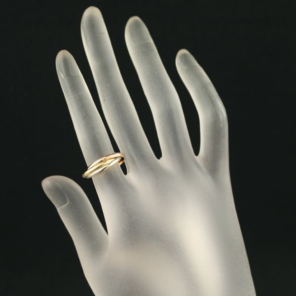 Cartier トリニティリング　クラシックモデル　PG WG YG 49 カルティエ トリニティリング スリーカラー XS 49号 K18YG/WG/PG
