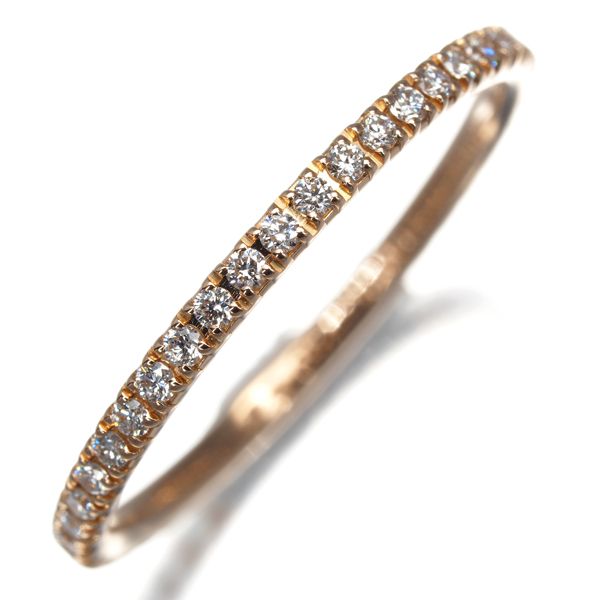 ブシュロン リング ダイヤ ダイヤモンド エピュール フルエタニティ 51号 K18PG 179356