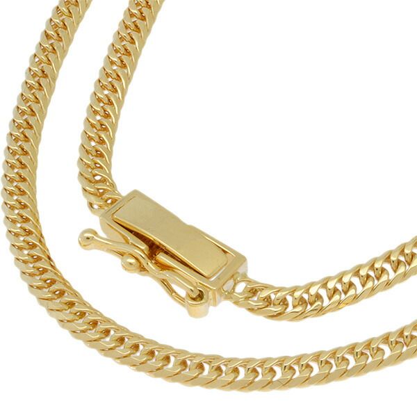 送料無料・返品可♪K18YG 6面ダブル 喜平ネックレス 51cm 10.1g A