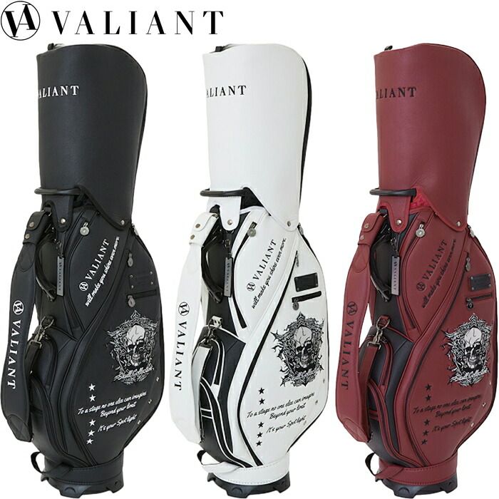 バリアント VAS-010 スカル キャディバッグ 9.5型 VALIANT SKULL COLLECTION シェリフ姉妹ブランド