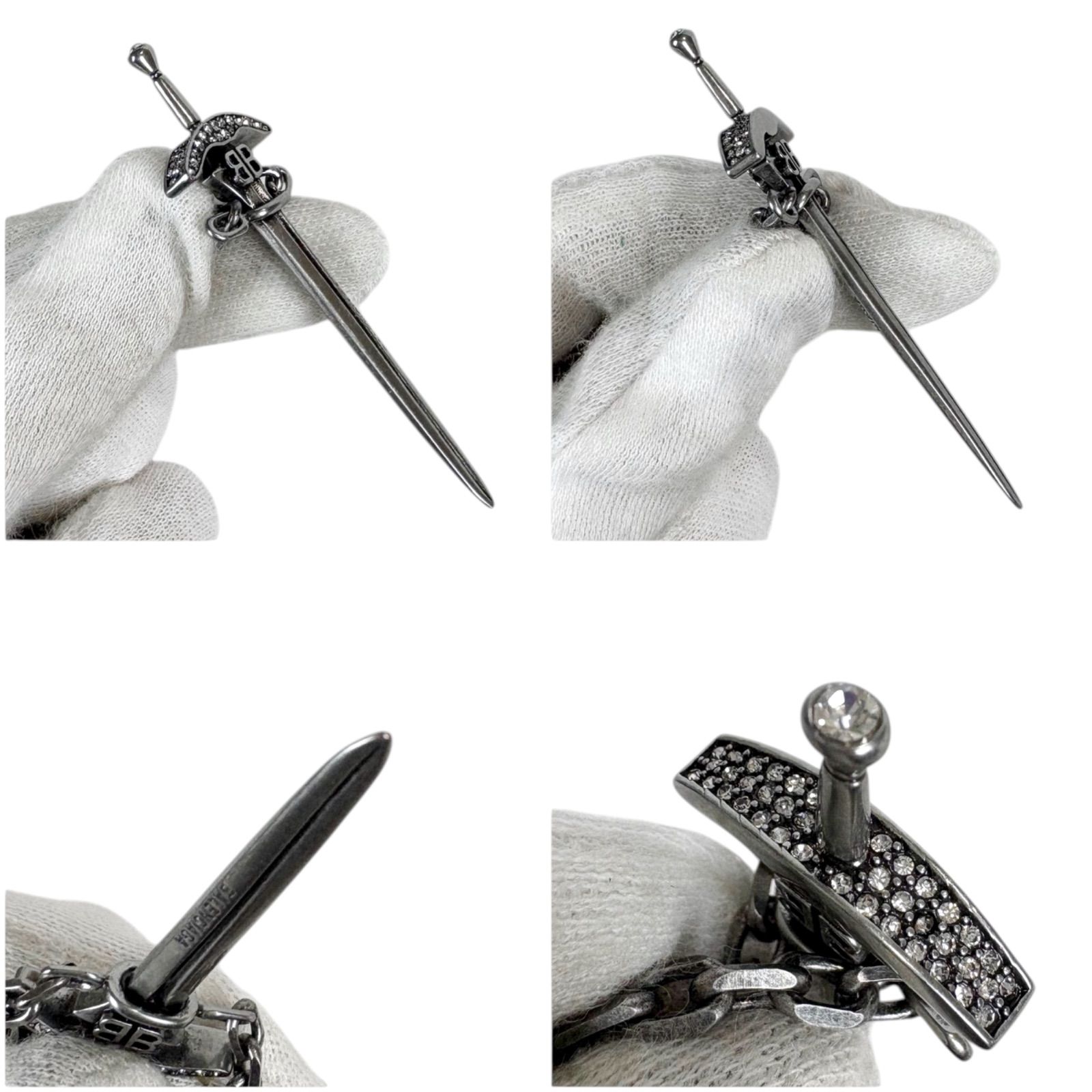 バレンシアガ BALENCIAGA Goth Sword ネックレス アンティーク調