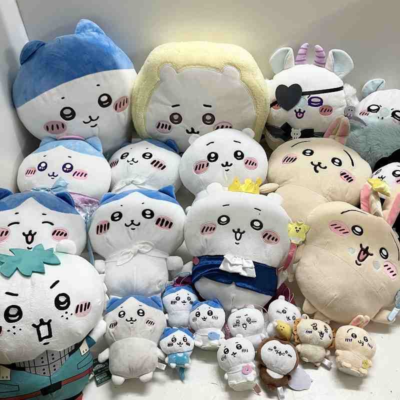 ◆ 【ジャンク品】 24点 まとめ商品 ちいかわ ハチワレ うさぎ かぶとむし シーサー ぬいぐるみ マスコット 現状品 4.6kg