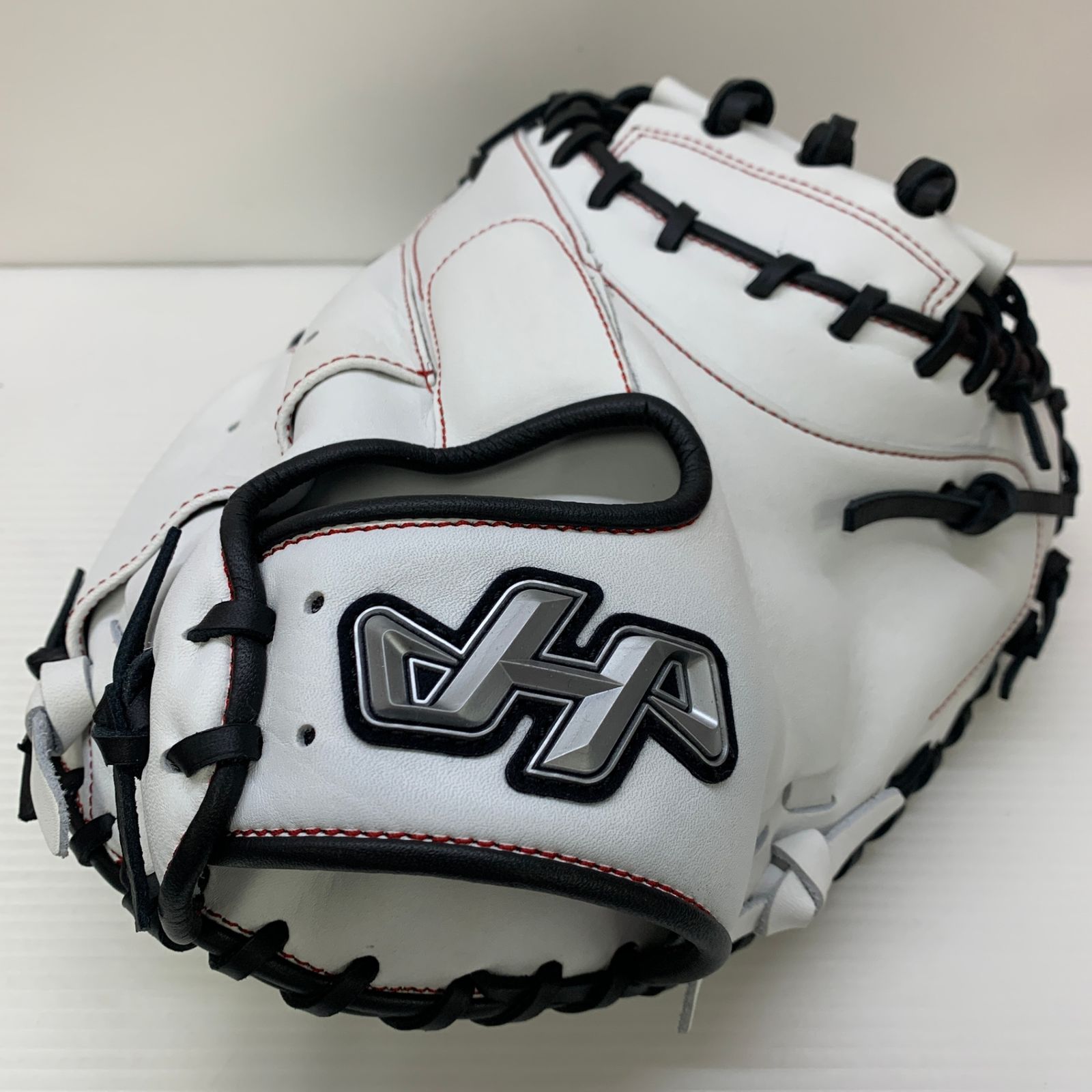 ハタケヤマ HATAKEYAMA 軟式 大人 一般 キャッチャーミット 捕手 グローブ グラブ 右投げ PRO-M23WH 品 グローブ袋付き 野球 6757