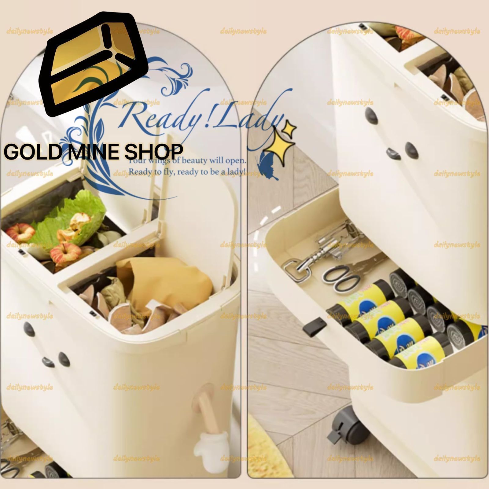 人気推薦 ゴミ箱 ワンタッチ開閉 抗菌3段 分別 スリム 蓋付き ゴミ箱 分別 3段 縦型 大容量 ふた付き キャスター スリム 分別ゴミ箱 ごみ