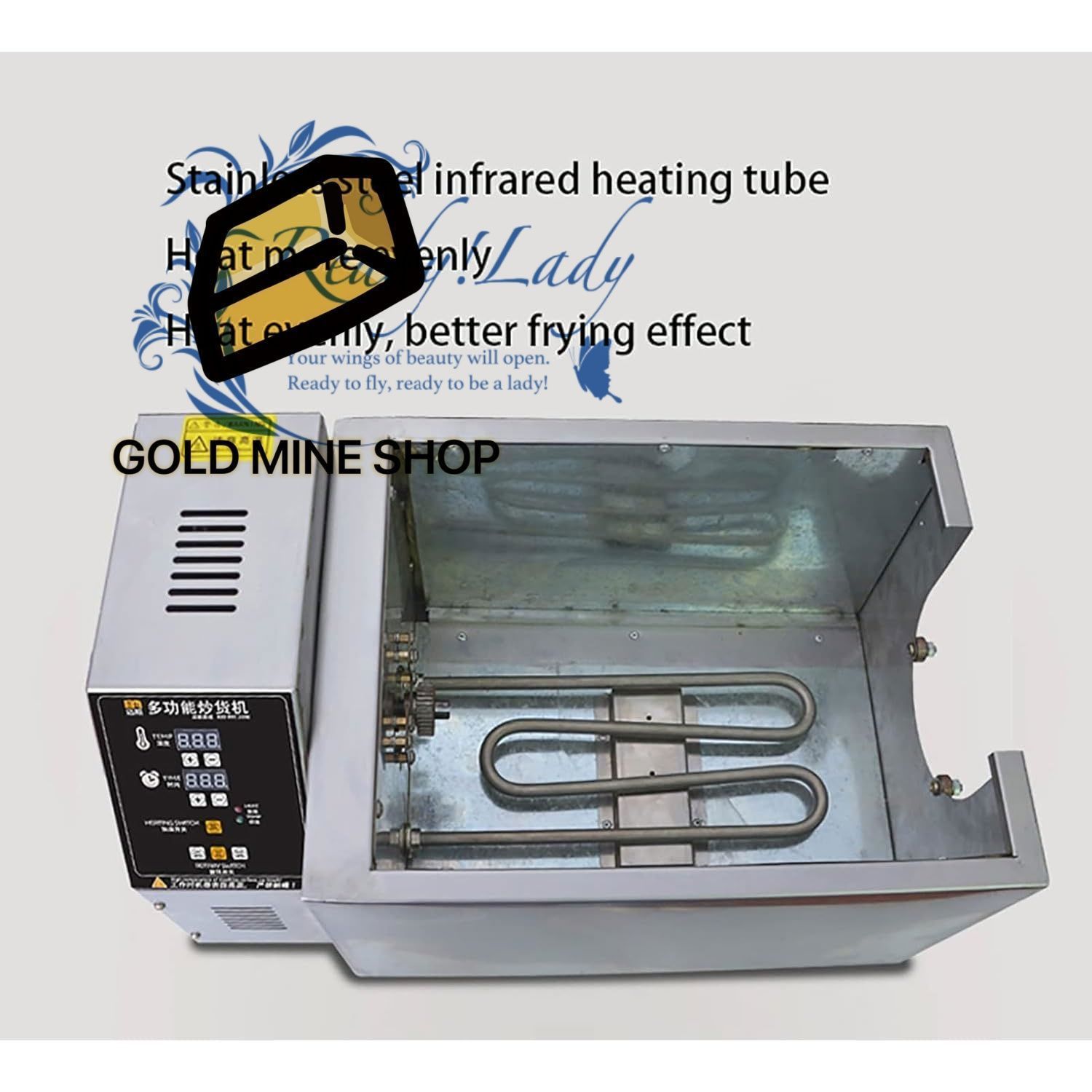 2500W電気ナッツローストマシン 0-350℃調整