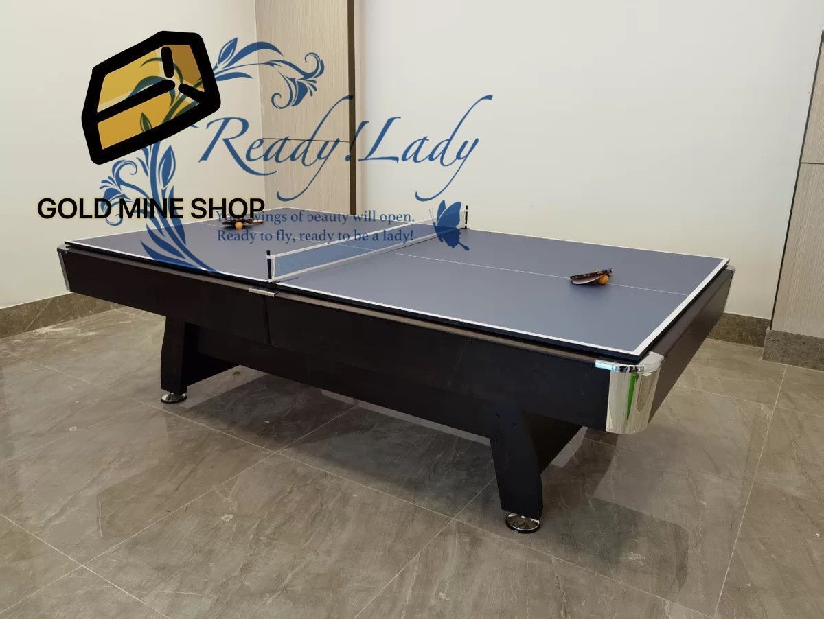 2in1 マルチゲームテーブル ビリヤード台 卓球台 室内 子供 大人 店用 9フィート 台布4色 緑