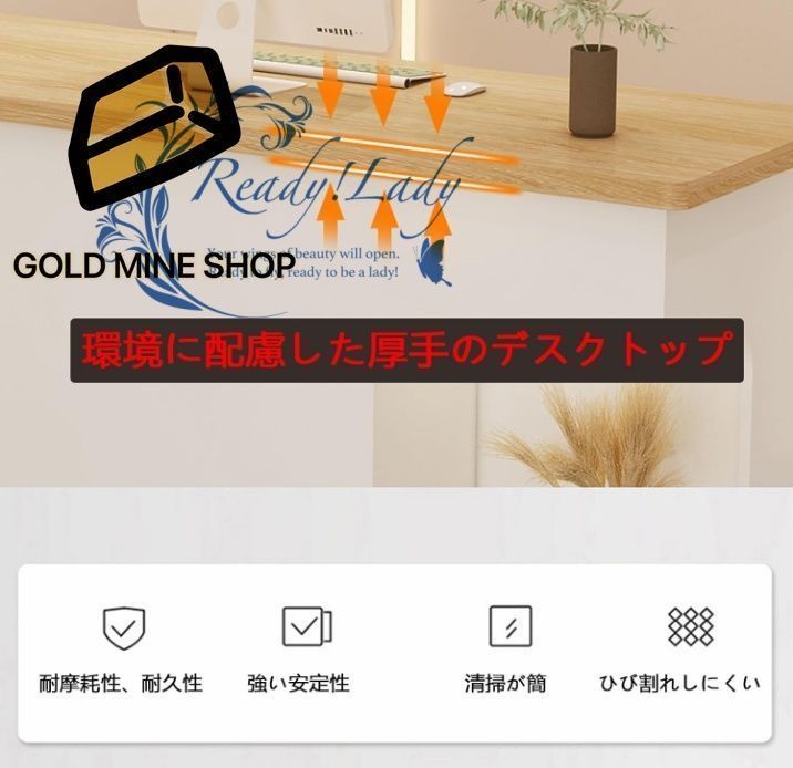 組み立てレジ台 木製のレセプショ