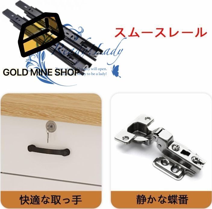 組み立てレジ台 木製のレセプショ