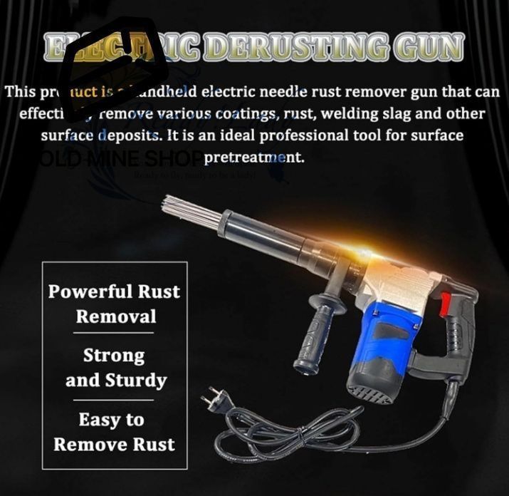 4500RPM 電動ニードルスケーラー 1100W 工業グレード ハンドヘルドニードル錆除去器 錆 溶接スラグ 塗装除去用 自動車 船舶 デッキ用
