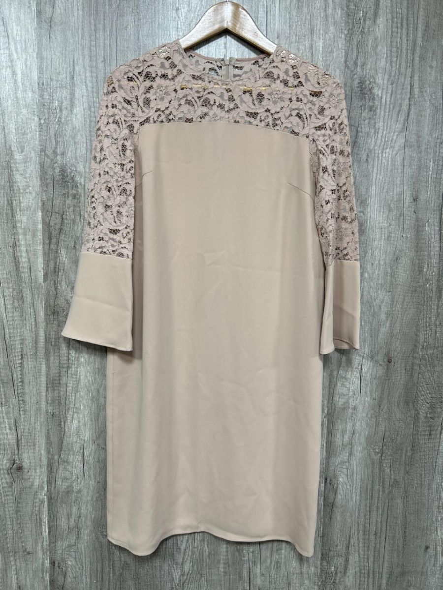 Loulou Willoughby ルルウィルビー レース Iライン ワンピース size2 ピンクベージュ レディース