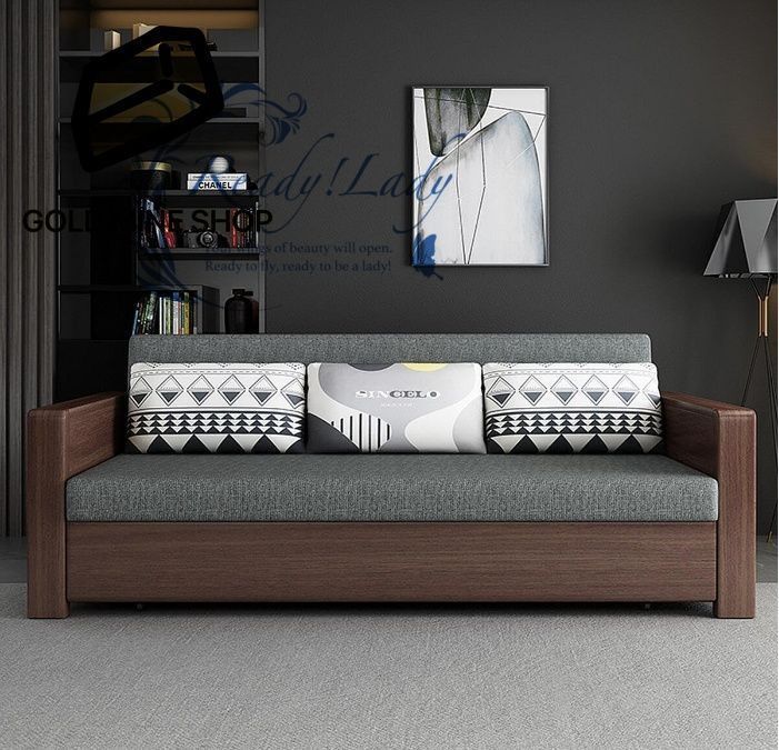  ソファベッド 無垢材のソファベッド 折りたたみ ソファベッド スモールアパートカジュアルソファベッド おしゃれ 北欧スタイル 丈夫で耐久性 大容量 省スペース 収納付きソファ ブラウン 120 80 80cm ソファベッド 2人掛け 3人掛けソファ ソファ ソファベッド