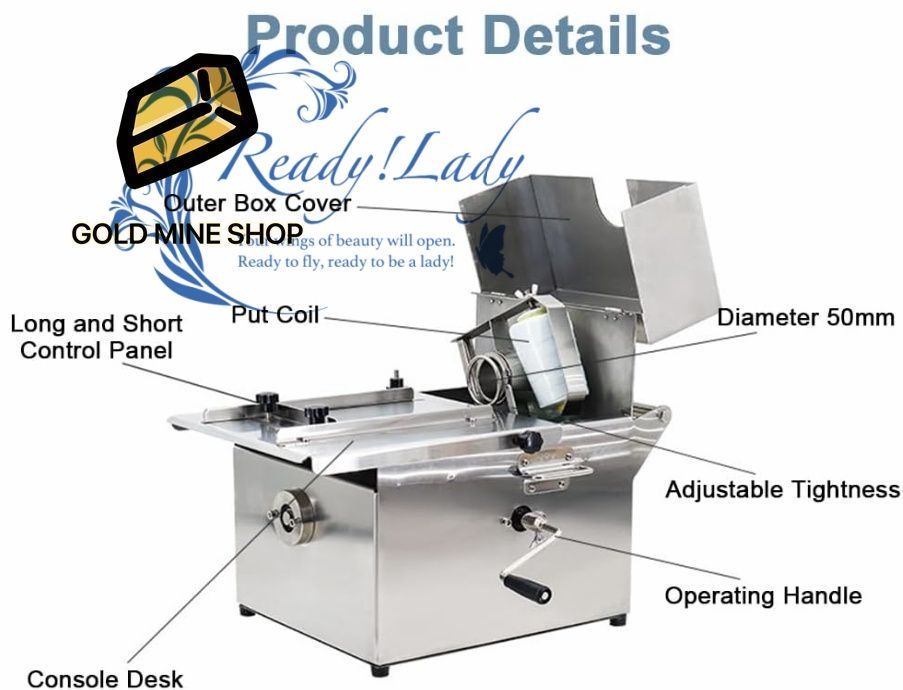 なパネル付きステンレス製結束ストラップ機 折りたたみ式ハンドルと肉詰めハム用フットパッド付き手動巻きリンカー