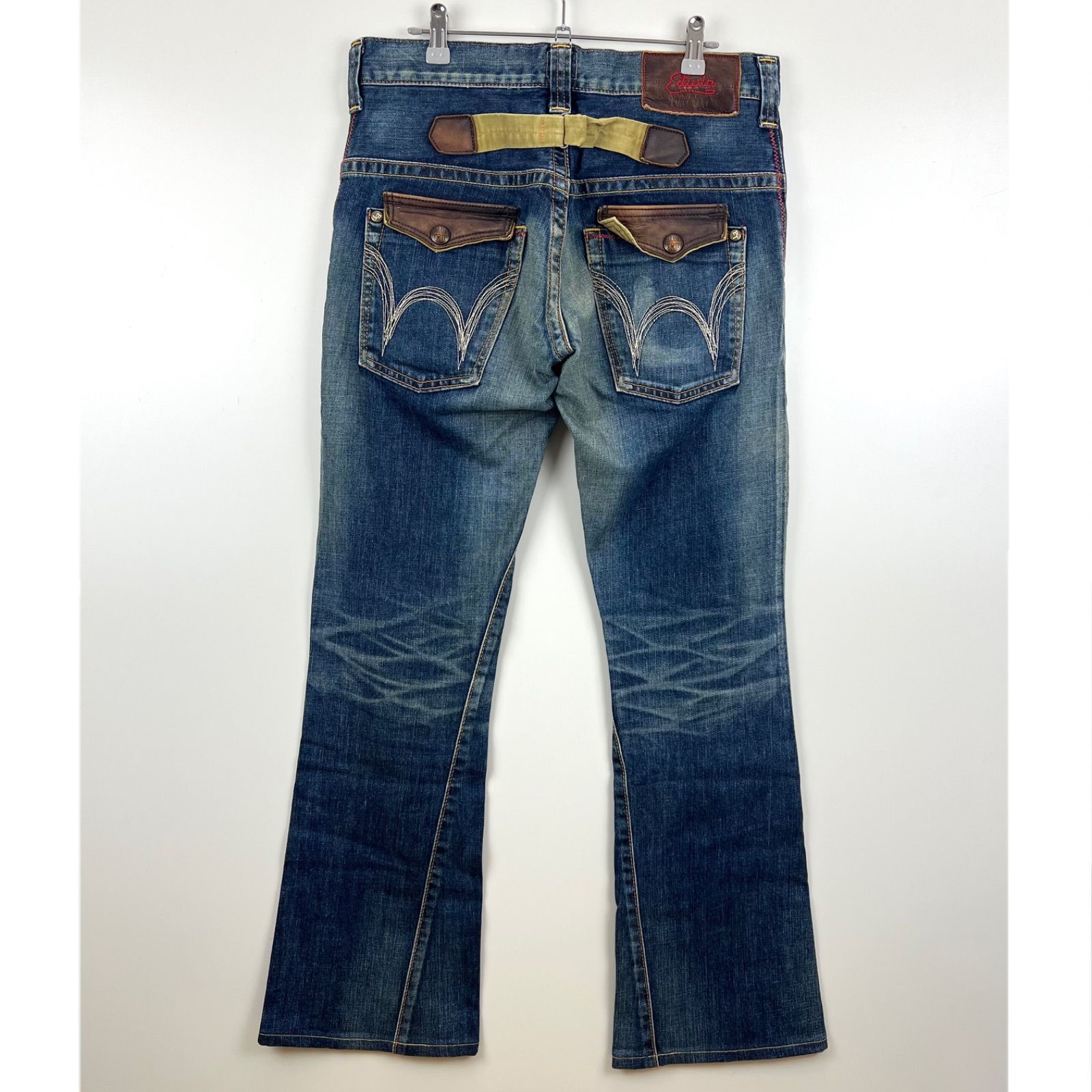 ☆EDWIN TOKYO JAPAN BTD001 W32☆エドウィン ブルートリップ フレア ブーツカット シンチバック メンズ デニム 日本製☆人気！☆即決！ Yahoo!オークション -「edwin blue trip 日本製」の落札相場・落札価格