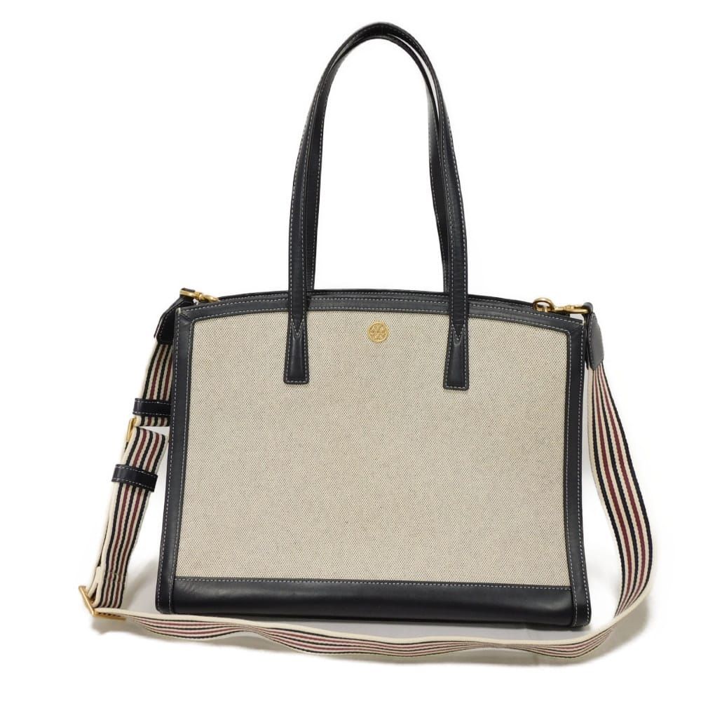 Tory Burch トリーバーチ ウォーカー ラージ キャンバス サッチェル
