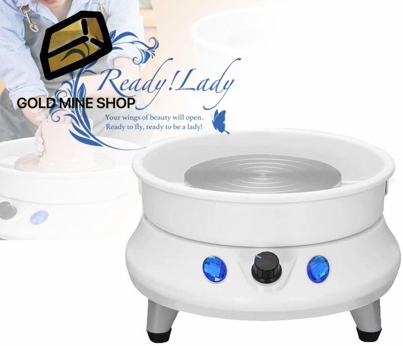 350W 電動ろくろ機 速度調整 な陶器成形機 取り外し な洗える洗面器 11個の成形ツールセット 向けDIY粘土アート