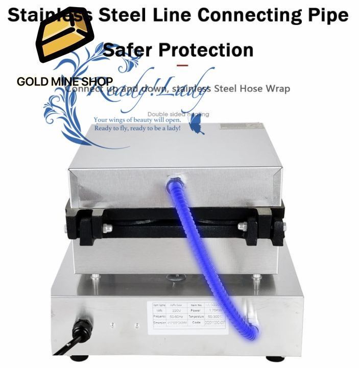 業務用家庭用電気ワッフルメーカーアイロンラウンドシェイプ 4スライスディープフィルワッフルメーカー ノンスティックプレート タイマーと温度コントロール ステンレススチール クールタッチハンドル MARWIL-DEMENAGEMENTS_CH