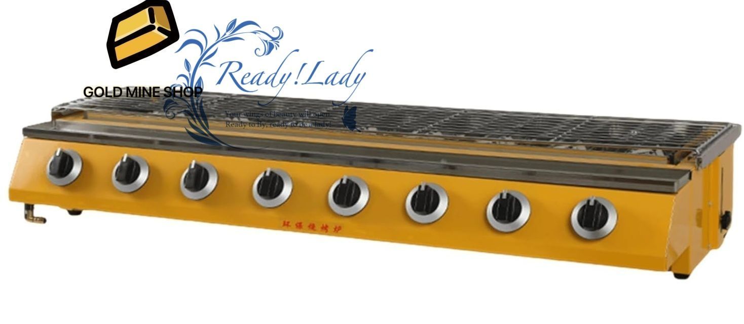 バーベキューグリル 卓上用ガスューコンロ 健康BBQ 電気不要のコンロ 業務用ステンレスガスポータブルLPG 焦げ付き防止焙煎トレイガス屋外用無煙家庭菜園用 焼き牡蠣ホタテナ 屋台焼き梨 八頭バーベキューグリル L