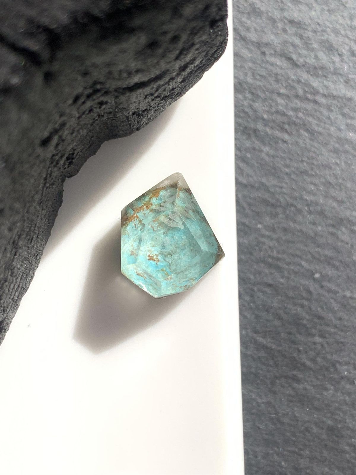 １点もの ターコイズ×クリスタルクォーツ　ダブレットストーンリング 07 1点もの ターコイズ×クリスタルクォーツ ダブレットストーンリング 07