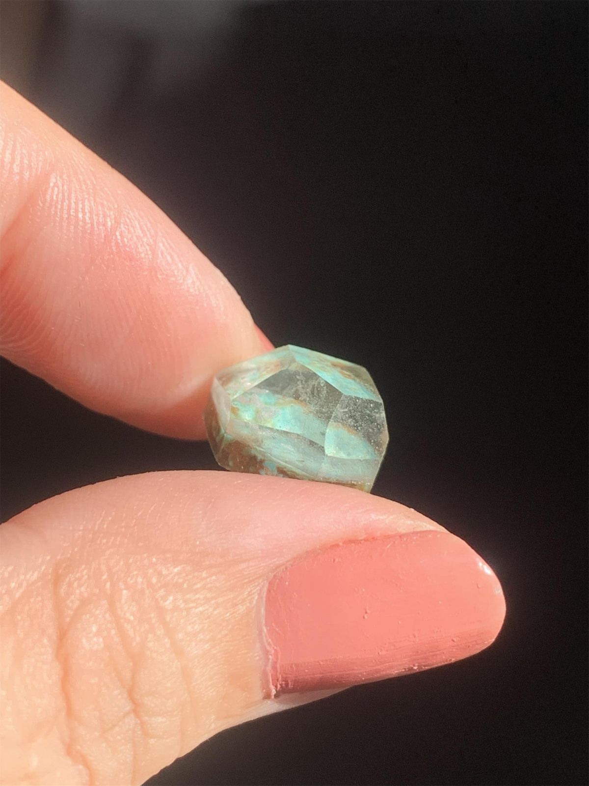 ターコイズ×クリスタルクォーツ ダブレット ストーン リング シルバー87 ターコイズ×クリスタルクォーツ ダブレット ストーン リング シルバー