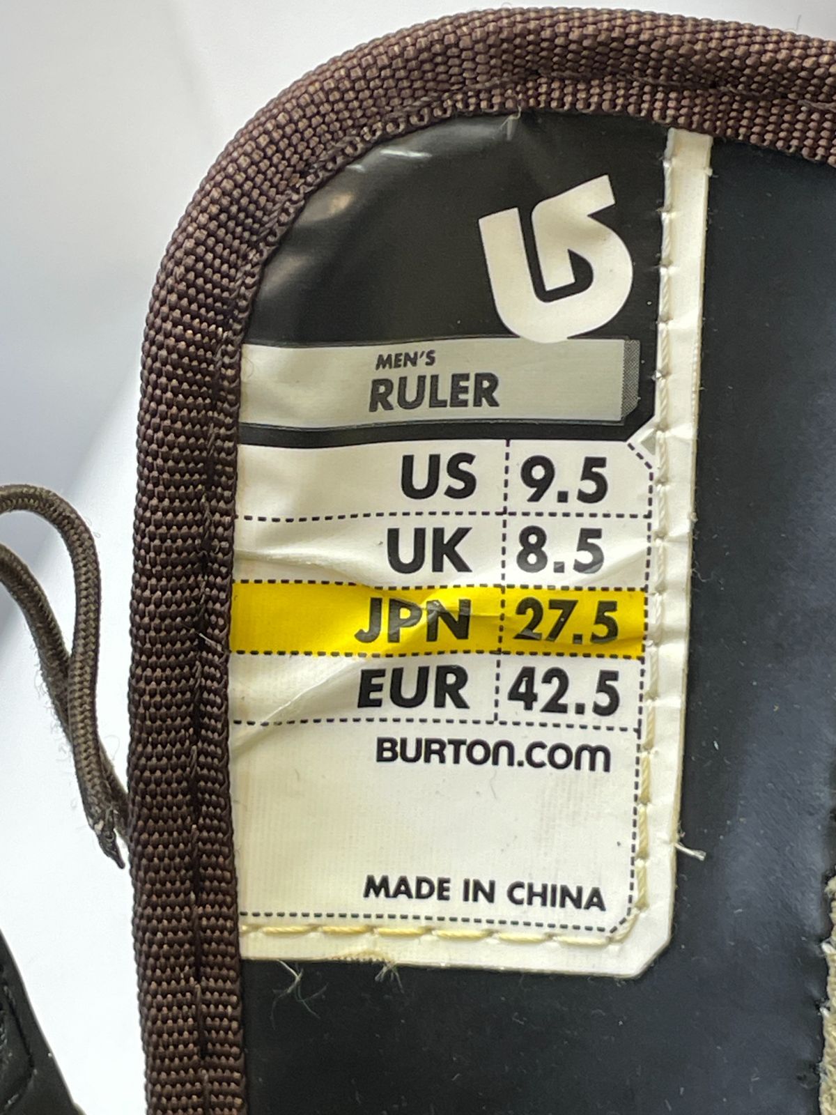  スノーボード ブーツ BURTON MEN S RULER 27.5 バートン スノボ ブーツ(男性用) スノーボード