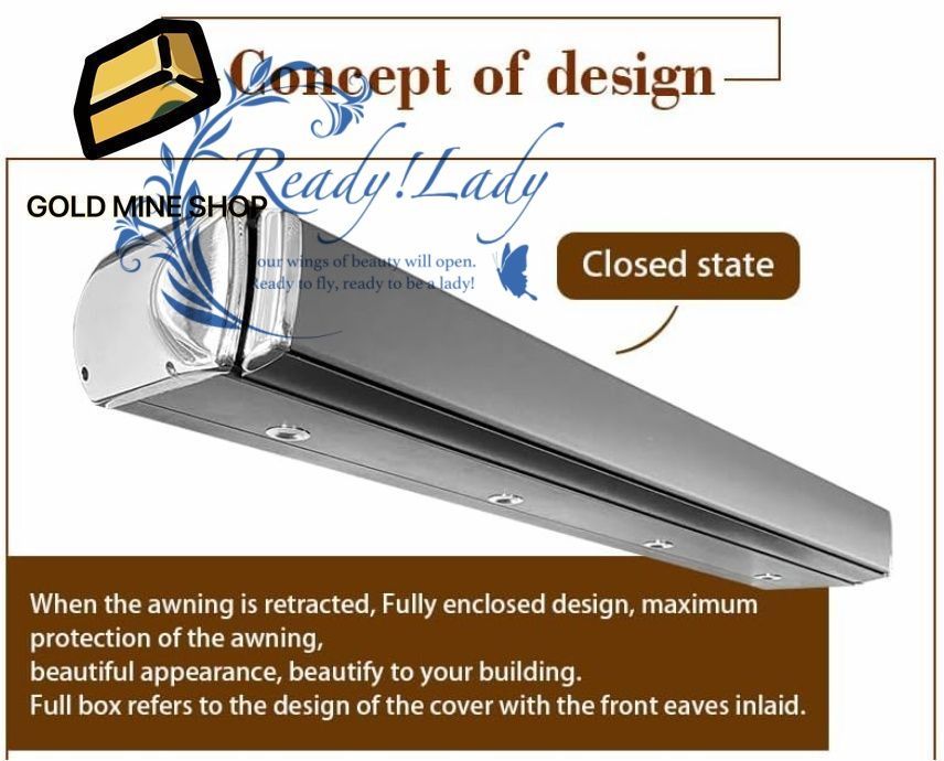 格納式オーニングパティオドア窓サンシェードシェルター屋外キャノピー