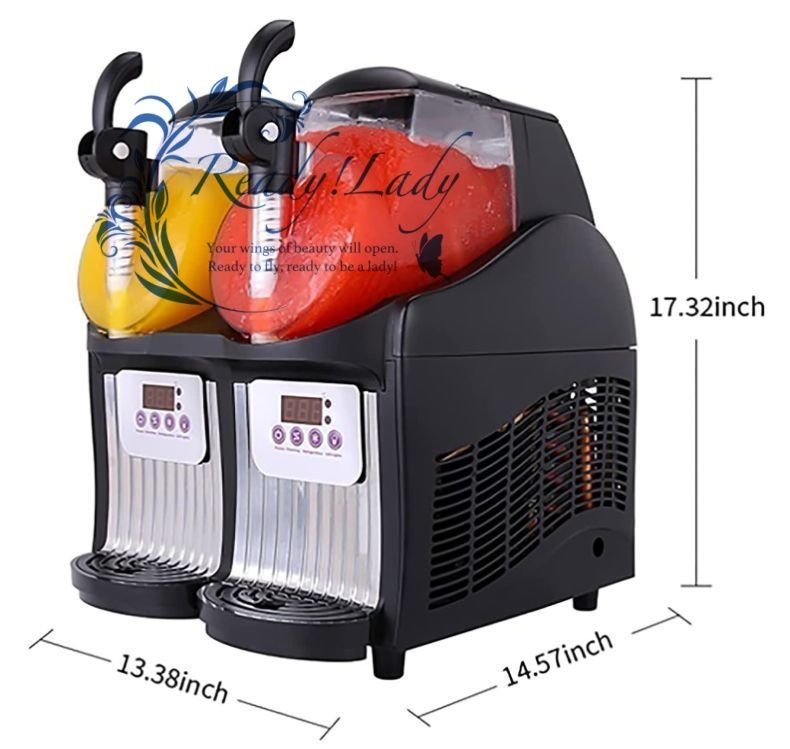 業務用アイススラッシュマシン 2.5LX2タンクフローズンドリンクマシン