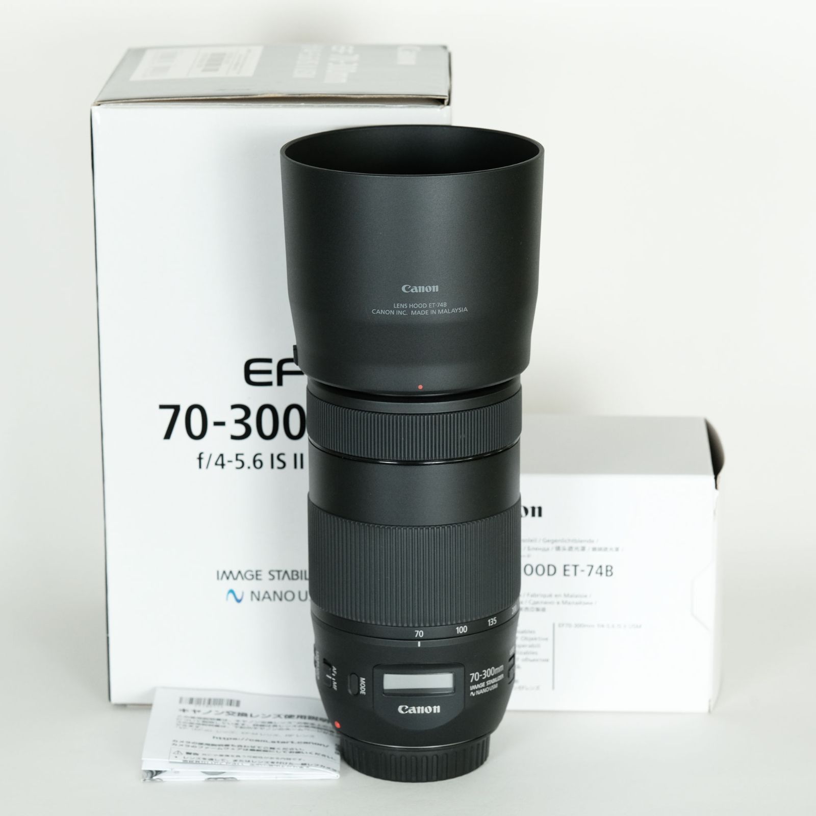 別売りフード付 Canon EF70-300mm F4-5.6 IS II USM Canon EFマウント