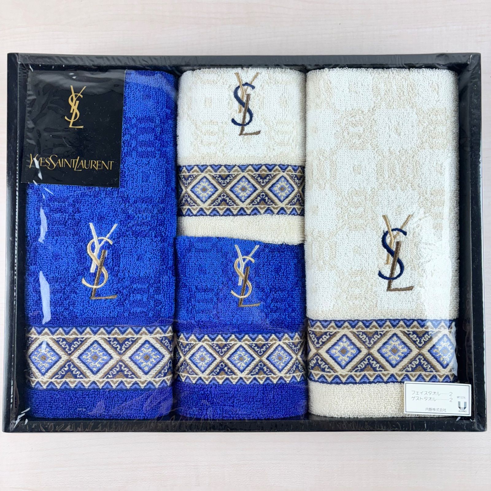 未使用品】YVESSAINTLAURENT タオルセット 綿100％ 新品未使用 イブ