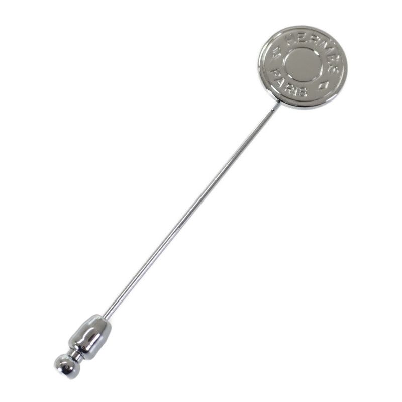 エルメス HERMES セリエピンブローチ クルードセル メタル シルバー金具 ハットピン レディース メンズ ユニセックス ABランク