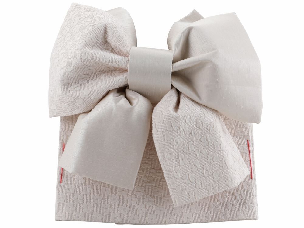 七五三 七歳用 結び帯 大寸 単品 ベージュ da-251-12