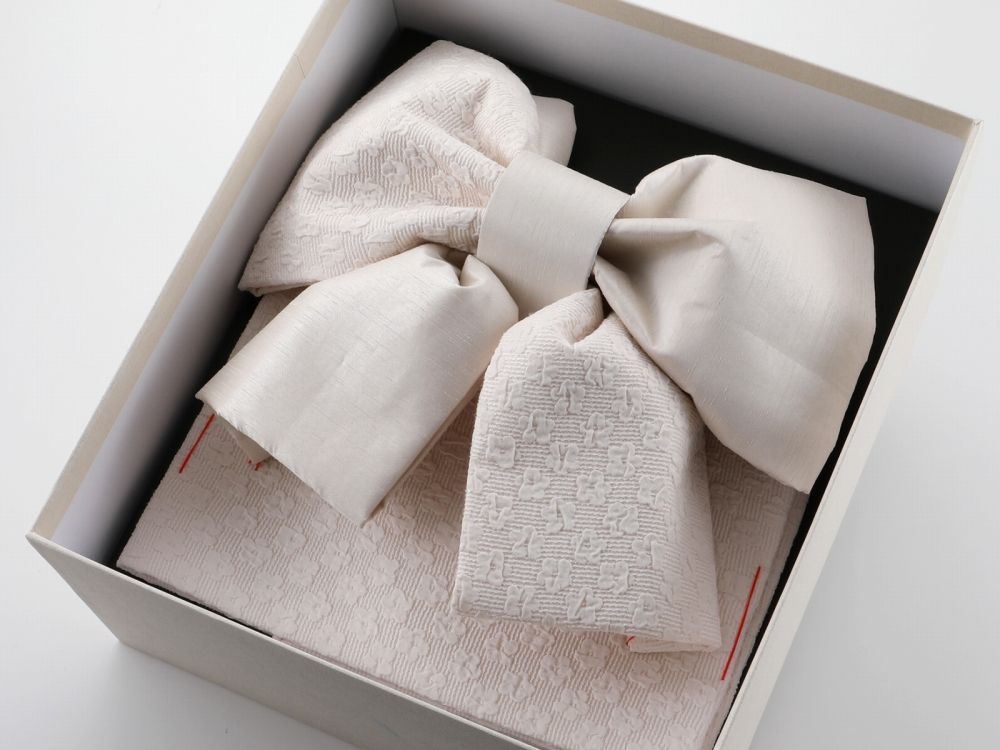  七五三 七歳用 結び帯 大寸 ベージュ da 251 12 七五三 季節 年中行事