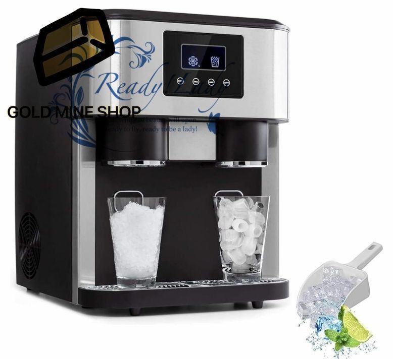 カウンタートップ用 3 合 1 電動アイスメーカー 家庭 バー レストラン向け アイスキューブ 砕氷 氷水が作れる H4