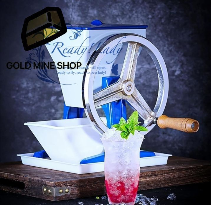 手動アイスシェーバーマシン 丈夫な針状の刃を備えたポータブルふわふわアイスクラッシャー 砕氷容量2 KG 時間および10 Sの迅速な生産 繊細な味 ショップ ナイトマーケット用