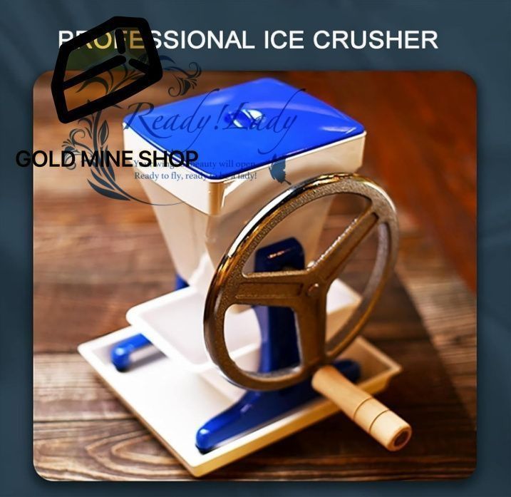 手動アイスシェーバーマシン 丈夫な針状の刃を備えたポータブルふわふわアイスクラッシャー 砕氷容量2KG 時間および10Sの迅速な生産 繊細な味 ショップ ナイトマーケット用