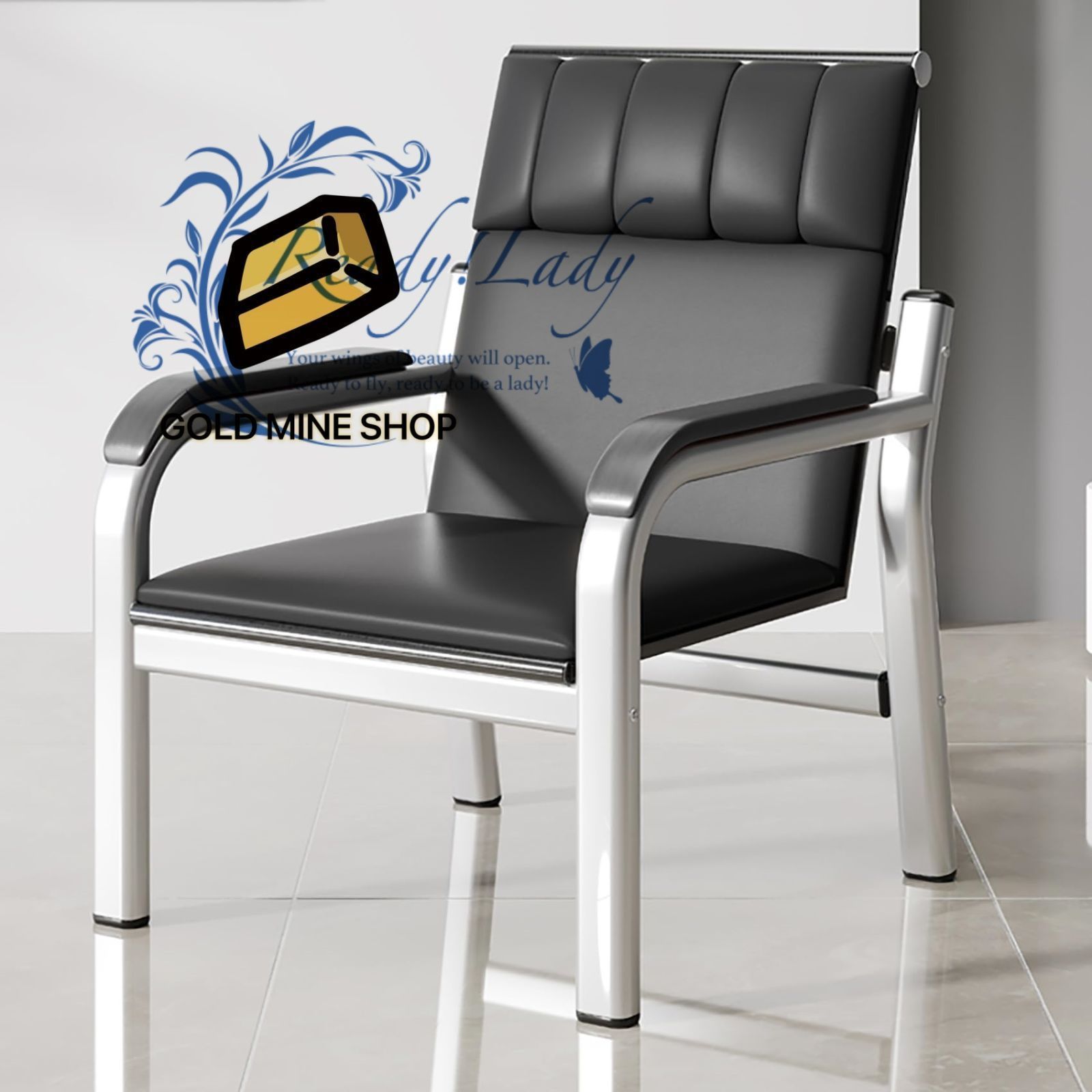 空港受付チェア 待合室チェア 1人掛け 長さ69X幅68X高さ90CM 背もたれ 肘掛け付き レセプションチェア ゲストチェア 待合椅子 ロビー用チェア ロビーチェア 空港チェア ロビーベンチ 会議用椅子